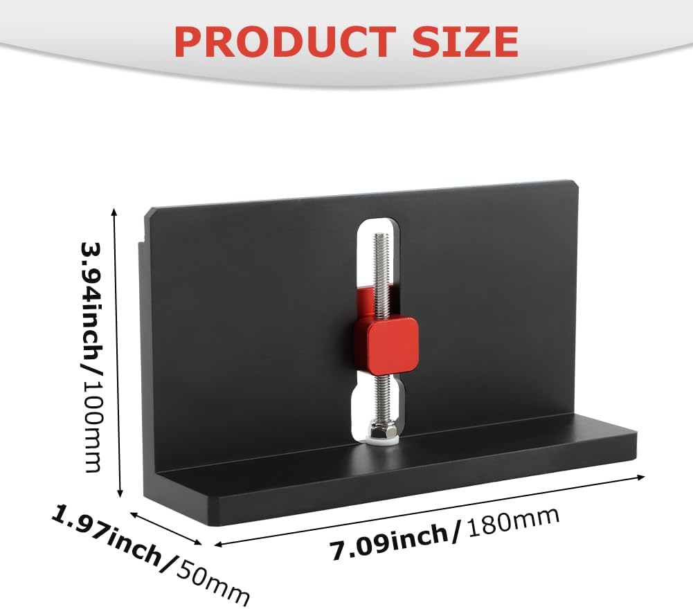 2PCS Right Angle Spline Jig,Box Joint Jig,Adjustable Corner Dovetail Jig for Table Saw Router Table Strengthen Miter Joints and Add Design for Picture Frames Small Boxes(COLOR:Black)