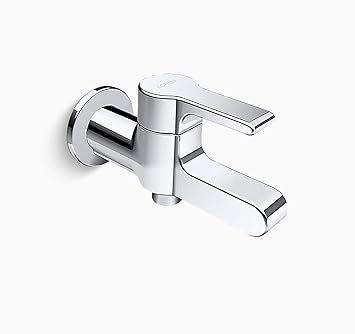 Kohler Singulier Chrome Polished 2 Way Bib Tap (Silver)