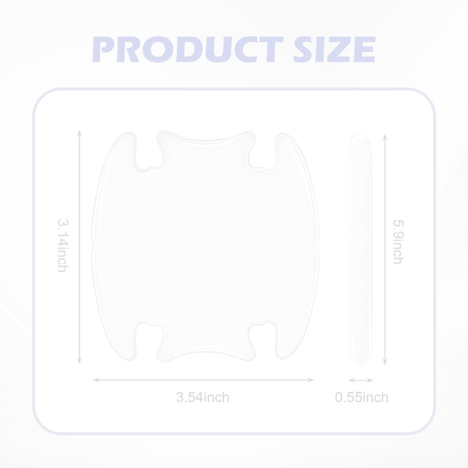 8PCS Car Door Handle Protector, Transparent Bumper Trim Guard Sticker, Waterproof Anti-Scratch Door Handle and Rear View Mirror Protection Film, Universal for Most Car