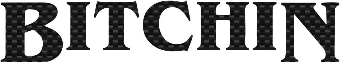 Bitchin Decal Vinyl Sticker Auto Car Truck Wall Laptop | Carbon Fiber | 8" x 1.5"