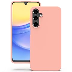 YATWIN Silicone Back Case for Samsung Galaxy A15, Soft-Touch Phone Back Cover for Samsung Galaxy A15 - Pink
