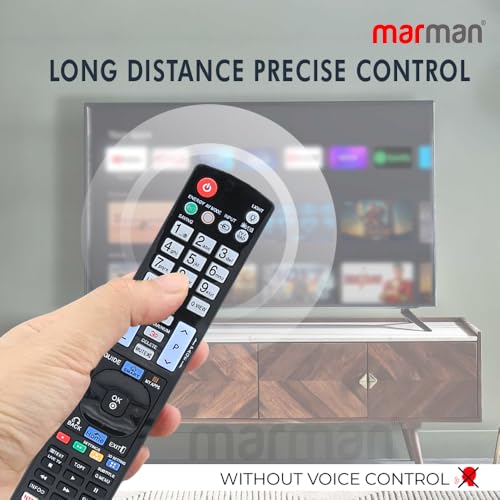 Image of marman Compatible with LG TV Non Voice Remote Control Original Model RM-L999+3 Suitable for Smart LED LCD UHD HD 4K Android Television with Hotkeys Like Netflix and Prime Video