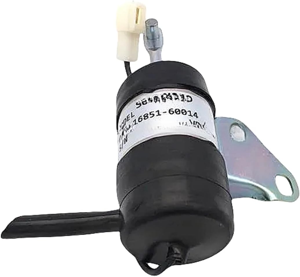 GENERIC 16851-60014 16851-60010 052600-4530 6670776 Fuel Shut Off Solenoid Fits for Kubota BX2230D RTV900T B7410D BX1800D Z482 Z602 D722 D902