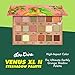 Lime Crime Eye & Face Palette, Venus XL II - 18 Highly Pigmented Matte and Metallic Shades of Earthy Tones in Pinks, Neutrals & Greens - Highly Pigmented Color & Easy to Blend - Mirrored Box