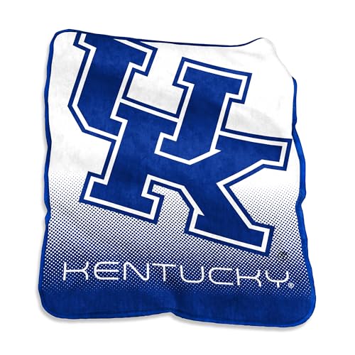 logobrands unisex Wildcats Kentucky Raschel Throw, Royal, Team Color US