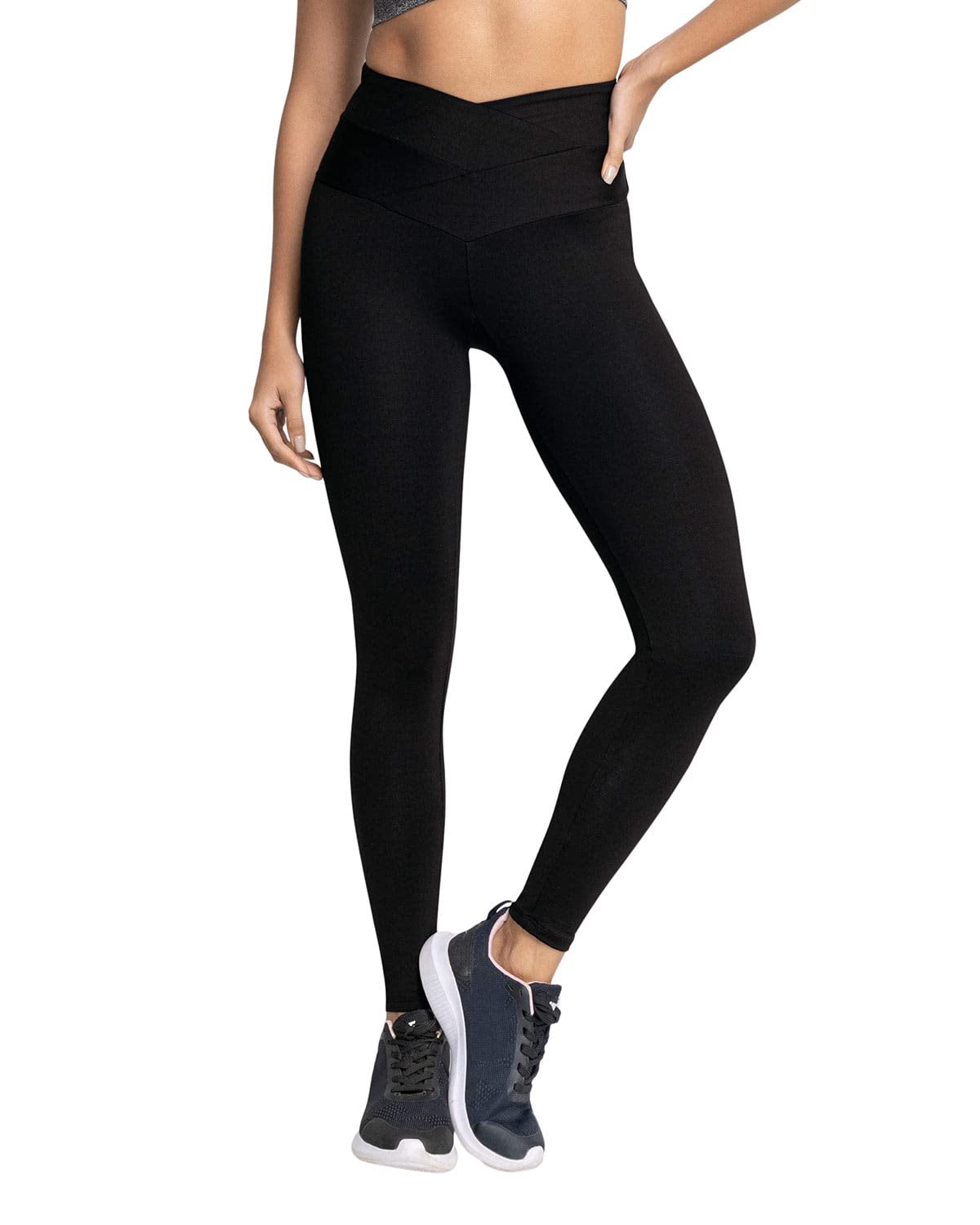Leonisa Legging Deportivo de Control con Pretina Cruzada en Forma de V