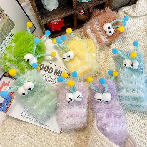 Image of TFTSR Crazy Funny Fuzzy Silly Socks for Kids Women,Girls Fluffy Slipper Novelty Fun Socks,Boy Men Cute Cozy Soft Animal Socks