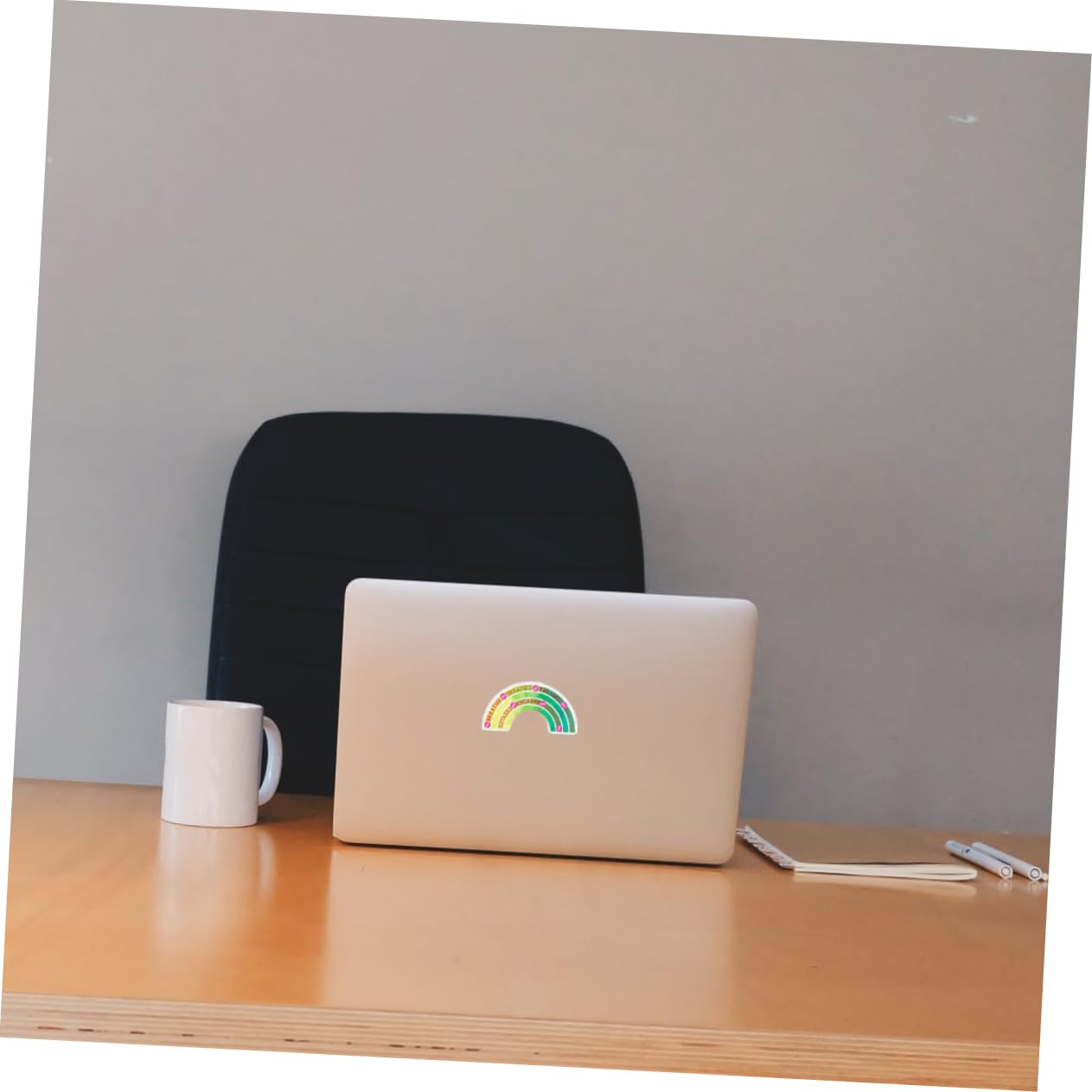 Parliky Relief for Students 6 Pack Calming Adhesive Stickers Sensory Rough Surface Rainbow Phone Back Stickers