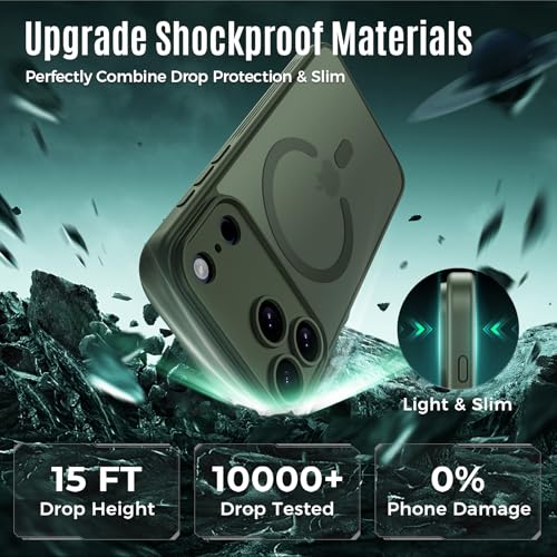 Image of Symcele Designed for iPhone 17 Pro Max Case,Alpine Green