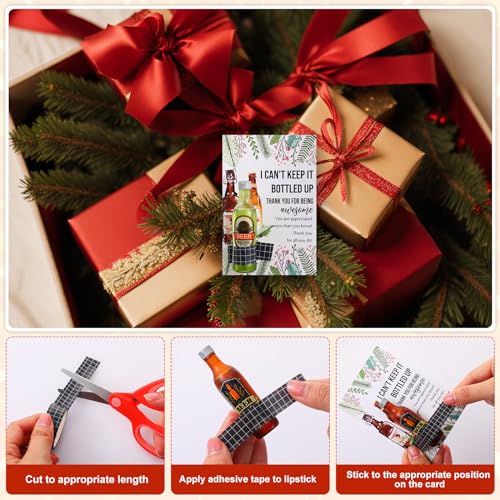 Dimsile 24 Set Appreciation Gifts Lip Balms for Men Father Day Appreciation Gift Card Wine Bottle Sign Lip Balms Employee Gift Thank You Gift Lip Care Cream for Male Teacher Coworker Colleague Team - Thumbnail 5