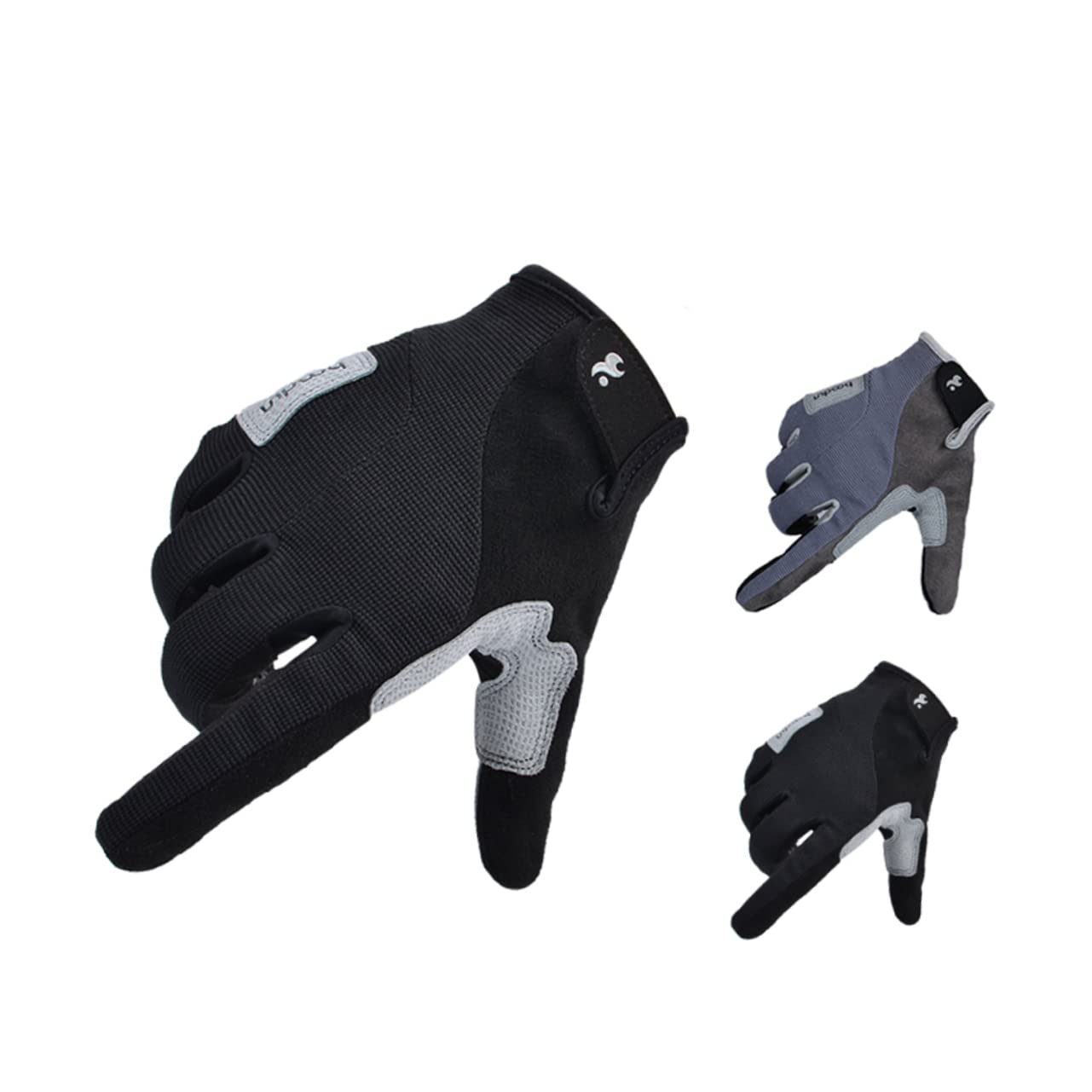 Guante para Exterior guantillas Gloves Guantes de Ciclismo Guantes de Deporte Aire Guantes de Fitness Guantes de Remo Guantes de Escalada Guante Completo Grey