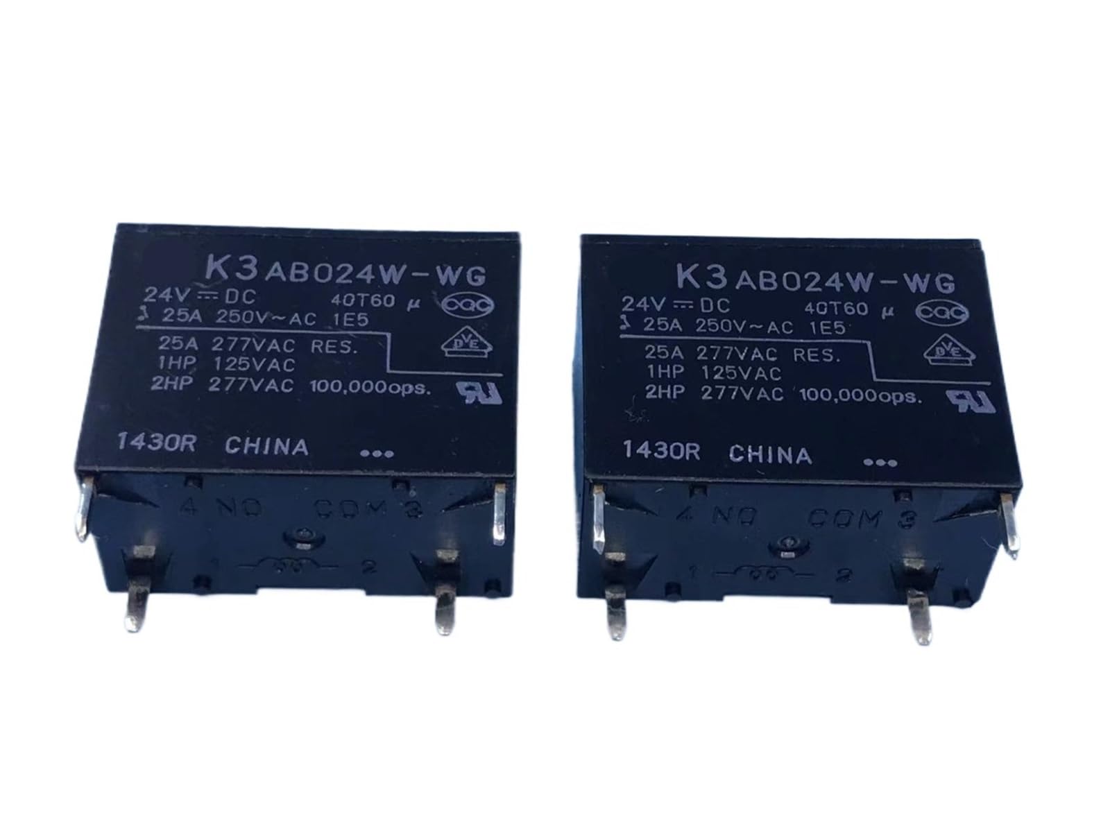 FTR-K3AB024W-WG relais 24V 25A 4 broches pour carte électronique et automatisme