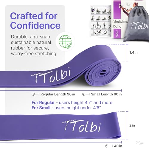 Premium Stretch Bands for Dancers – Improve Stretching & Flexibility with Ballet Stretching Band, Perfect Dance Equipment for Splits & Strength – Ideal Gifts for Dancers & Ballet Training