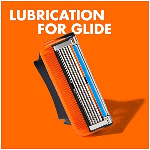 Gillette Fusion5 Power Razor Blades Men, Pack of 4 Razor Blade Refills with Precision Trimmer, 5 Anti-Friction Blades, Suitable for Mailbox