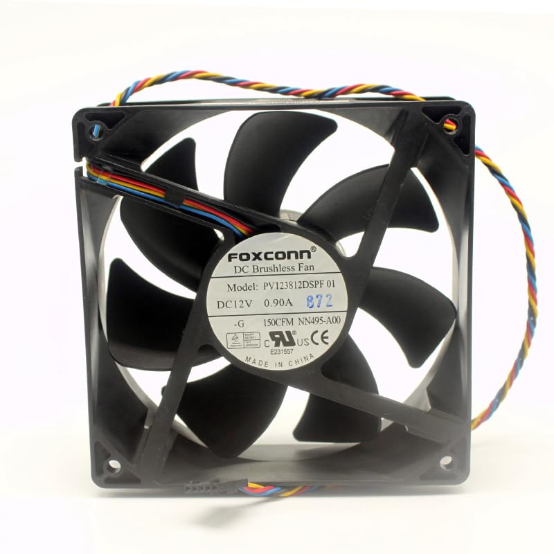 NZNYDNL PV123812DSPF 01 12V 0.90A 12038 12cm Large Airflow Violent Cooling Fan