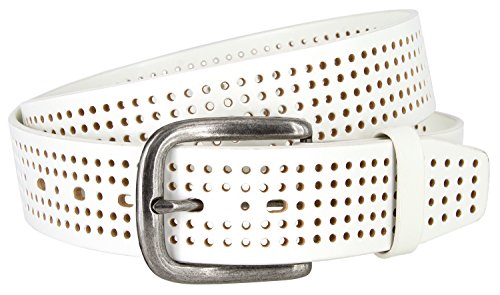 Park Hills Perforated 100% Leather Casual Golf Jean Belt 1-1/2