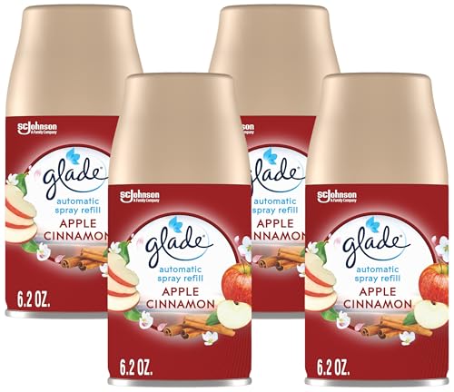 Glade 46500717755 Automatic Spray Refill, Air Freshener For Home And Bathroom, Apple Cinnamon cover