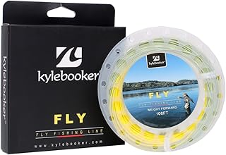 Kylebooker Weight Forward Floating Fly Line with Welded Loop 100FT WF3/4/5/6/7 Fly Fishing Line