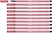 Price comparison product image Premium Fibre-Tip Pen - STABILO Pen 68 - Pack of 10 - Neon Red