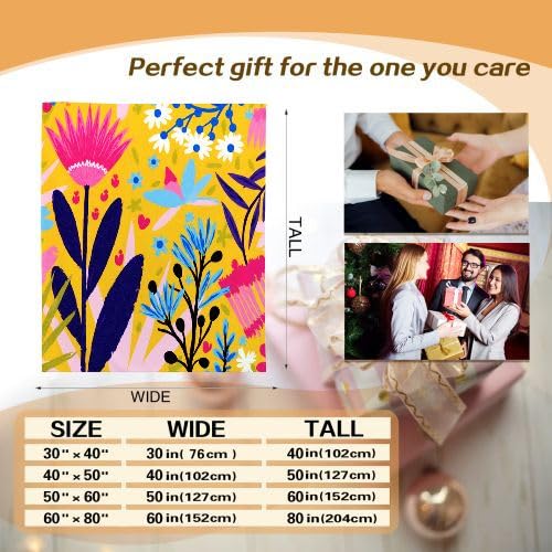 Manta Polar 220 x 240 Estampado Colorido, Mantas para Cama 105 de Franela Cálida y Cómoda para Niños y Adultos, Mantitas para Sofá Reversible para Cubre Sofa Colchas, Fácil de cuidar f976