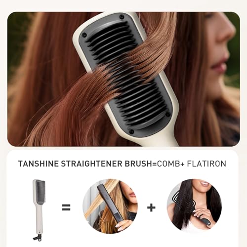 Cepillo alisador de cabello TANSHINE con 21 dientes cerámicos miniatura 2