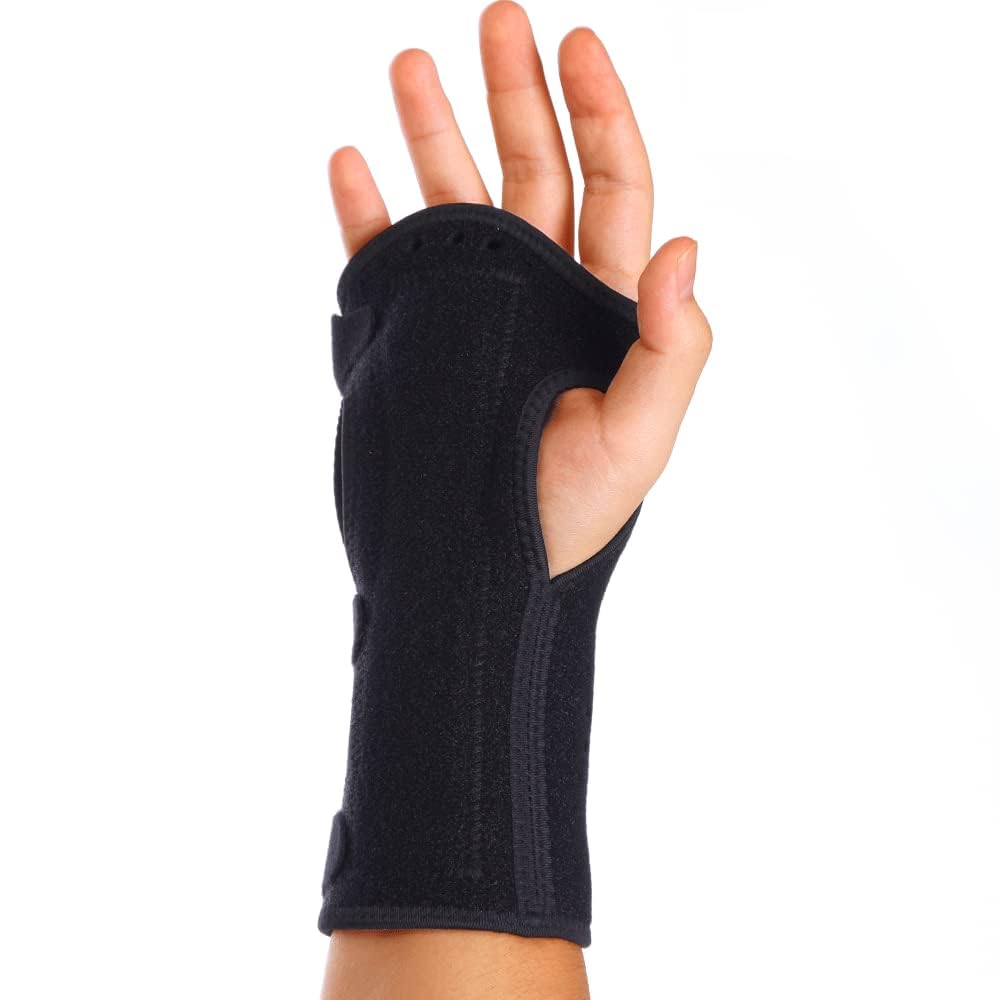KASTWAVE Carpal Tunnel Wrist Brace, Night Sleep Support Wrist Brace with Splint and Palm Cushion - Fits Both Hands - for Support, Carpal Tunnel, Tendonitis, Wrist Injury, and Pain (Pack of 1)
