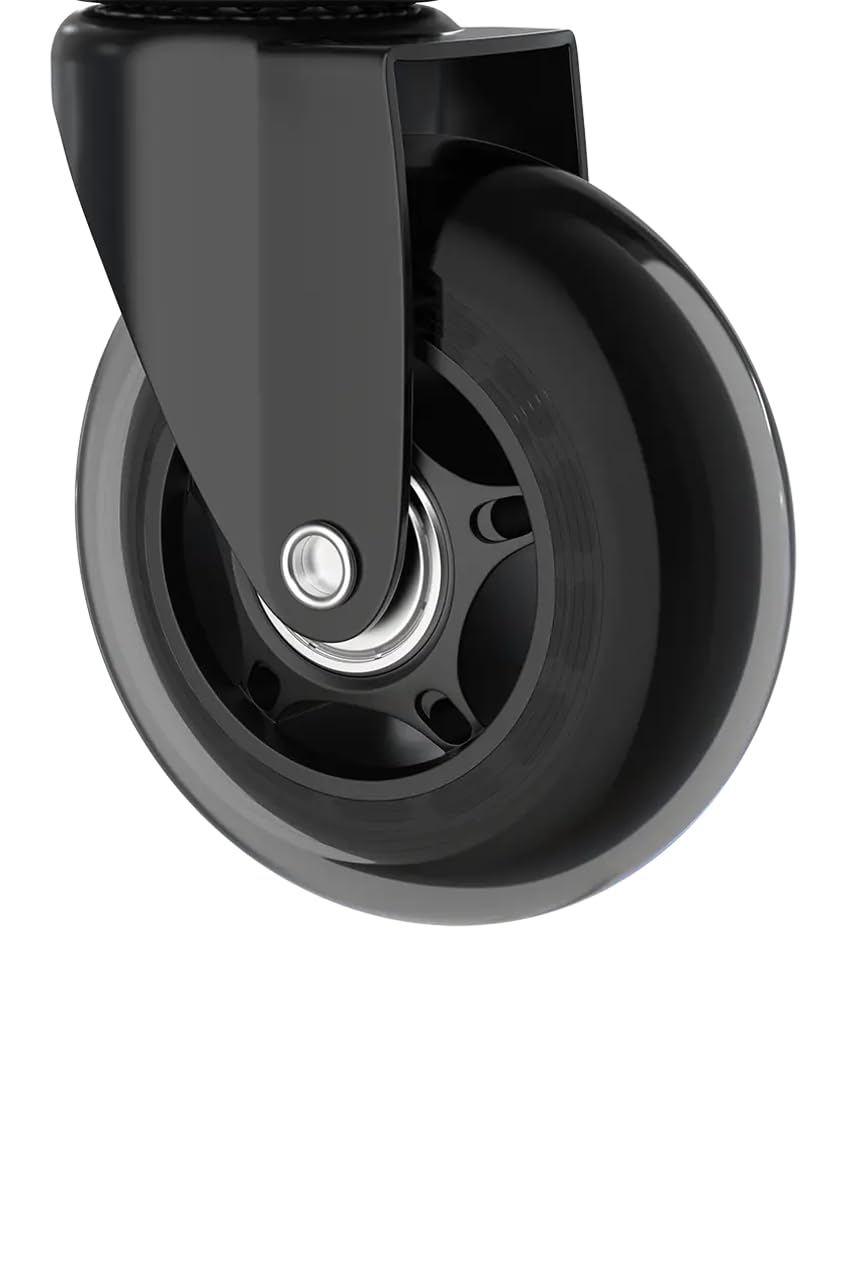 DXRacer Blade Wheels – 5er Set Premium-Stuhlrollen (75 mm) Bring dein Gaming-Setup auf das nächste Level – mit den DXRacer Blade Wheels im praktischen 5er-Set.