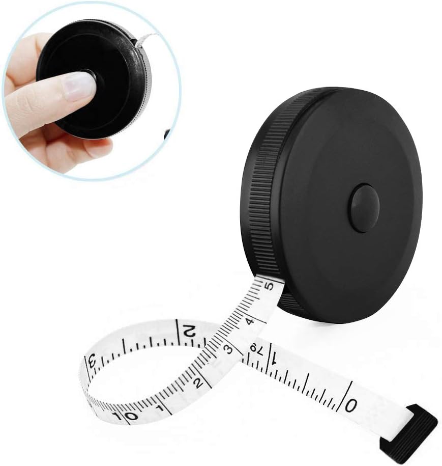 Jimjis メジャー 裁縫 定規 メジャー インチ センチ 2m 1 5m 洋裁 メジャー 手芸用 裁縫 巻き尺 0cm 79inch テープ メジャー オートストップ 服 布 巻尺 両面目盛 ウエスト バスト 胸囲測定 ブラック2 150cm Anbx Net