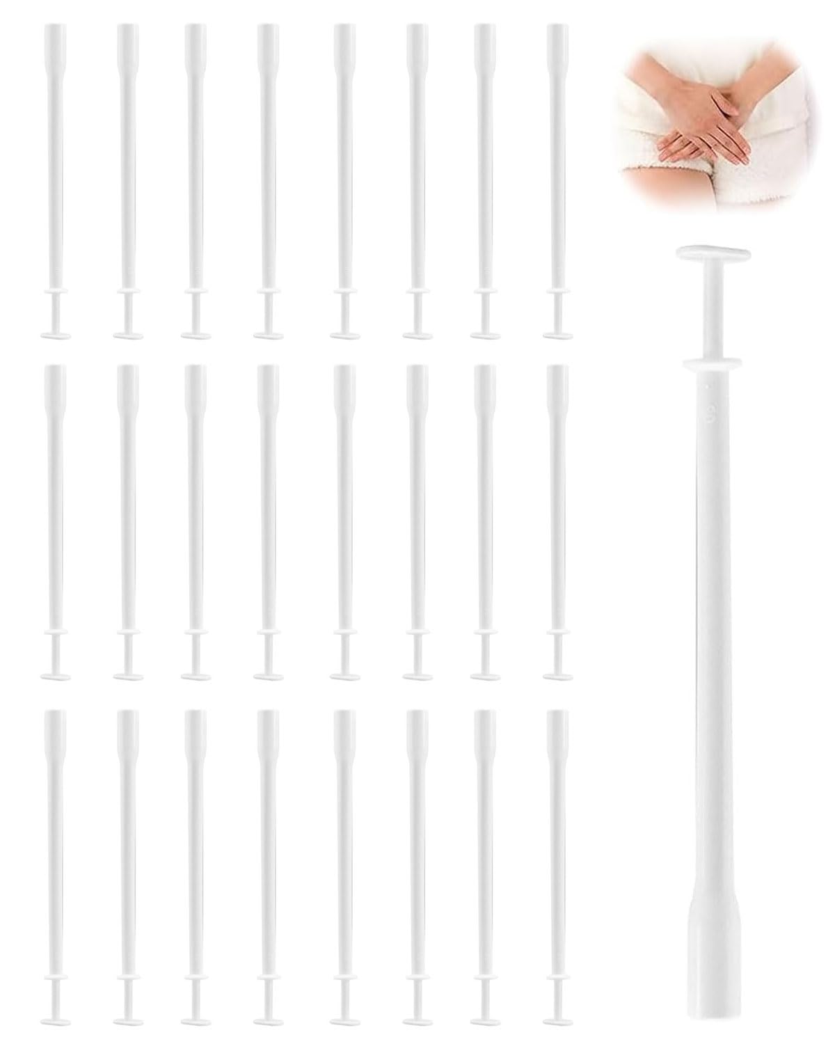 25 pezzi Applicatori Vaginali Monouso, Lubrificante Personale Applicatore, Vaginale Sparatutto Siringa Aiuti Sanitari Strumenti Pacchetto Individuale