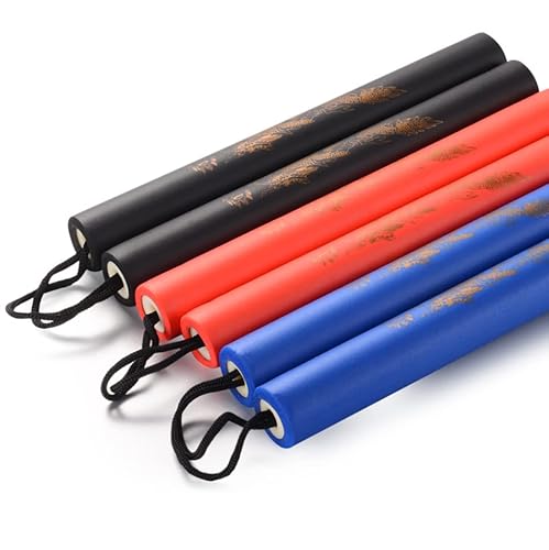 Jaswass Safe Foam Rubber Training Nunchakus Cord Nunchucks 2Pcs For Kids Beginners Practice And Training (Red) #TOP4