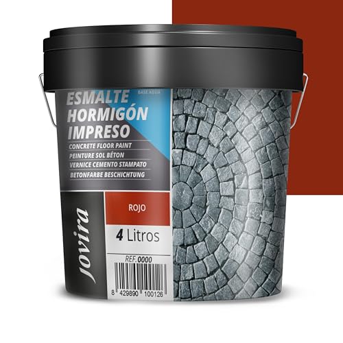 JOVIRA PINTURAS Resina-Esmalte Hormigón Impreso. renovadora para pavimentos de hormigón. 4 Litros