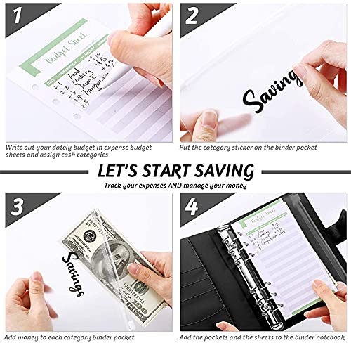 Leegawu Budget Binder With Zipper Envelopes & Expense Budget Sheets,Money Binder With Cash Envelopes For Budgeting And Saving Money (Pink) #TOP4