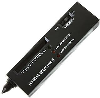Diamond Tester Pen with Carrying Bag, DC 9V Battery (not include) High Accuracy Diamond Selector, Jewelry Diamond Tester Multi Use Gemstone Tester Precious Stones Hardness Tester