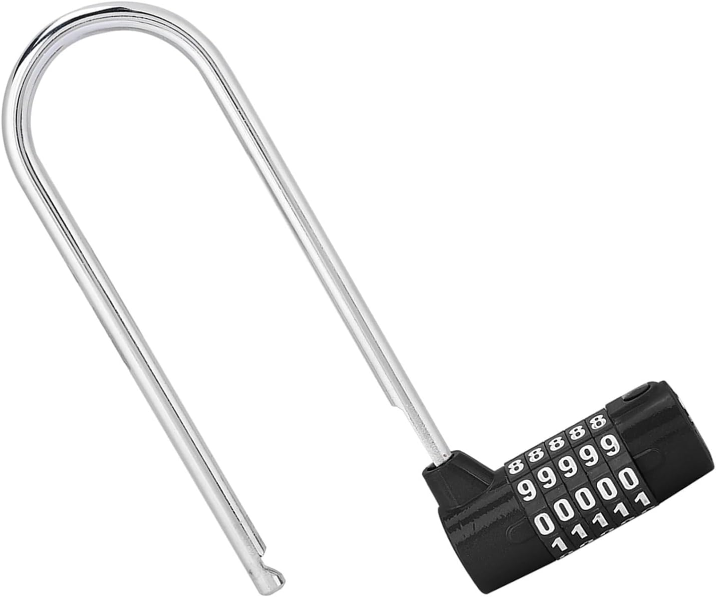 Zinc Alloy U-Shape Lock Combination Digit Password Code Extra Long Cabinet Door Padlock 1Pcs(7)