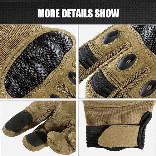 Image of WTACTFUL Tactical Gloves Men Women, Touchscreen Reinforced Palm