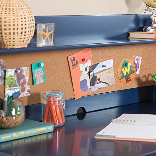 Martha-Stewart-Kids-Desk-with-Hutch-and-Chair-Set-by-Guidecraft-Navy-Kids-Wooden-Study-Table-with-Storage-and-Corkboard-Wood-Bedroom-or-Furniture-Set-for-Boys Martha Stewart Kids Desk with Hutch and Chair Set by Guidecraft Navy Kids Wooden Study Table with Storage and Corkboard Wood Bedroom or Furniture Set for Boys