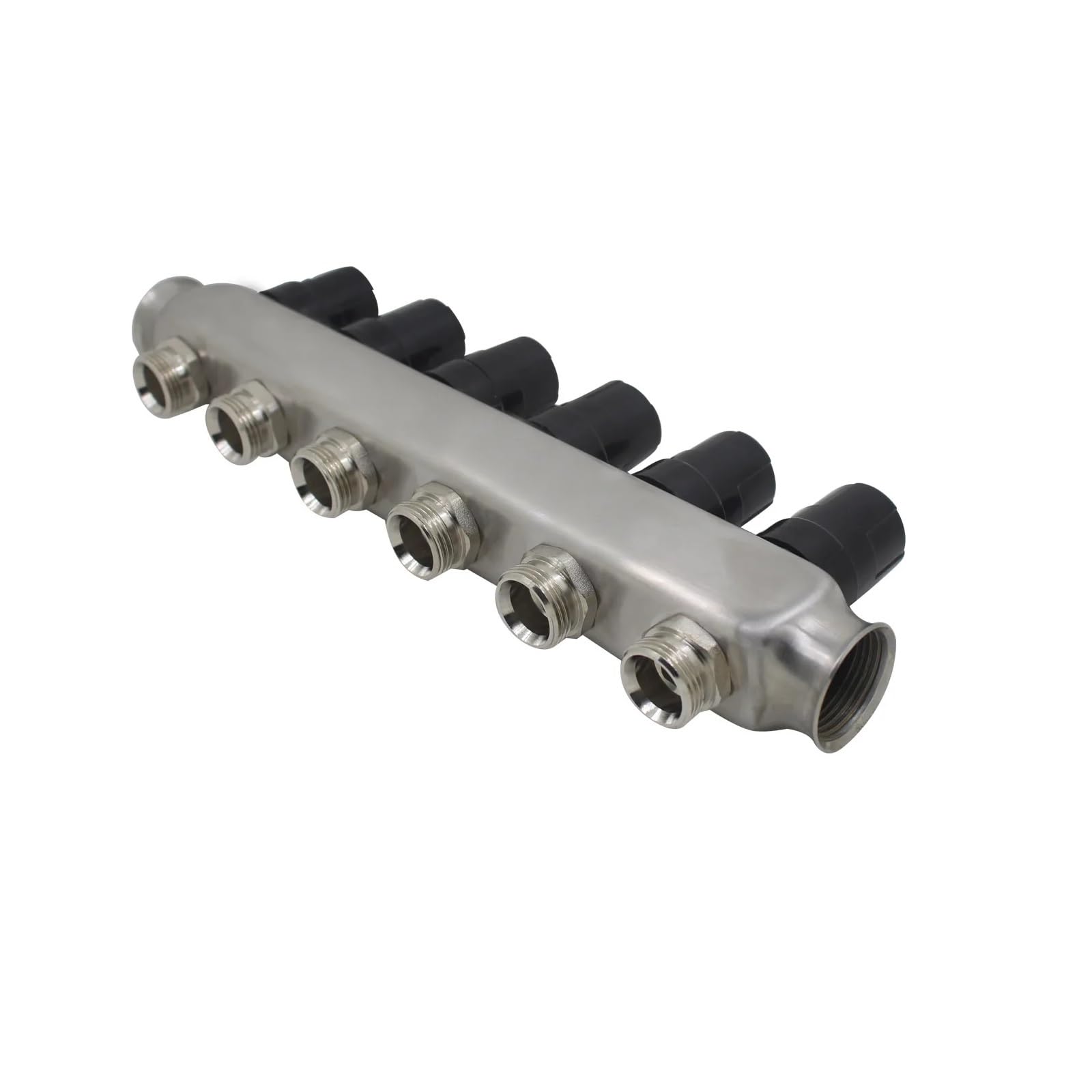 Colector de distribución Agua Acero Inoxidable for Sistema calefacción por Suelo Radiante (2-11 Puertos) 1"(DN25)*1/2 "(DN15)(2 Port)