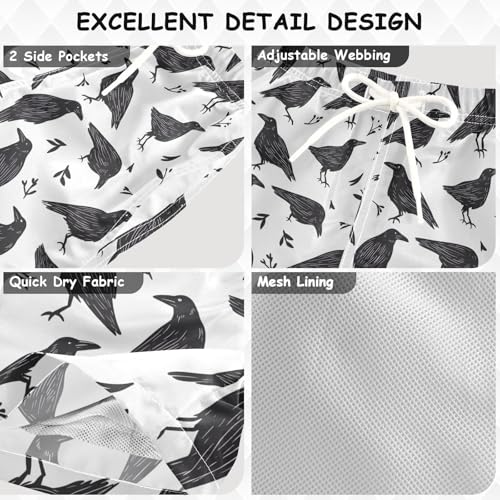 senya Black Crow Boys Swim Trunks Toddler Shorts Swimwear Boardshorts3