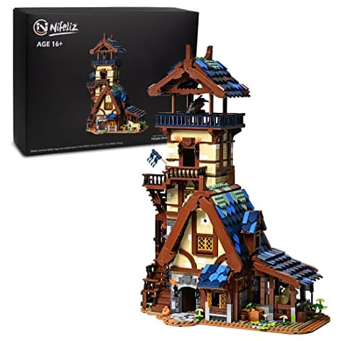 Nifeliz Medieval Observation Tower Building Kit, Impressive Build and Display Model for Adults Teens Kids (3061 PCS) Cover