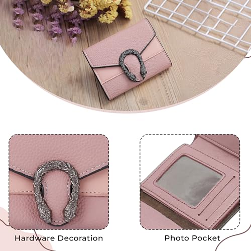 Image of Kraptick Women s Wallet Stylish Compact Purse Clutch with Card & Coin Holder Debit Card Organizer, Travel Wallet & Money Organizer for Women with 8 Card Slots (Black & Pink) (Combo of 2)