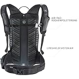EVOC FR LITE RACE 10 plecak z ochraniaczem idealny do wyścigów enduro, plecak (plecak rowerowy z ochraniaczem pleców LITESHIELD BACK, LITESHIELD SYSTEM AIR, rozmiar: M/L), Carbon Grey/Black