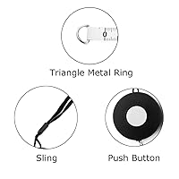 Vista 2 de WIN TAPE Cinta métrica retráctil negra de 80 pulgadas con cuerda negra