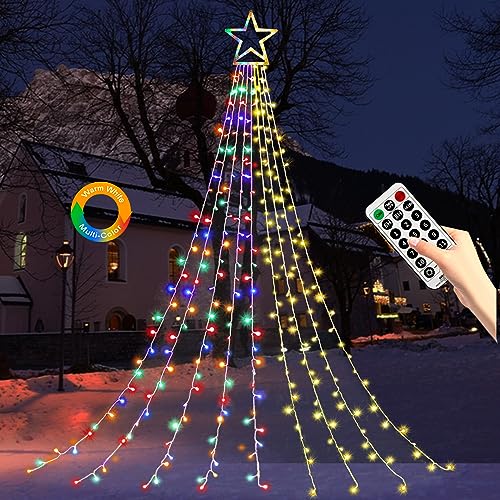Christmas Decoration Lights, Outdoor String Lights 320 LED 11.5 Ft
