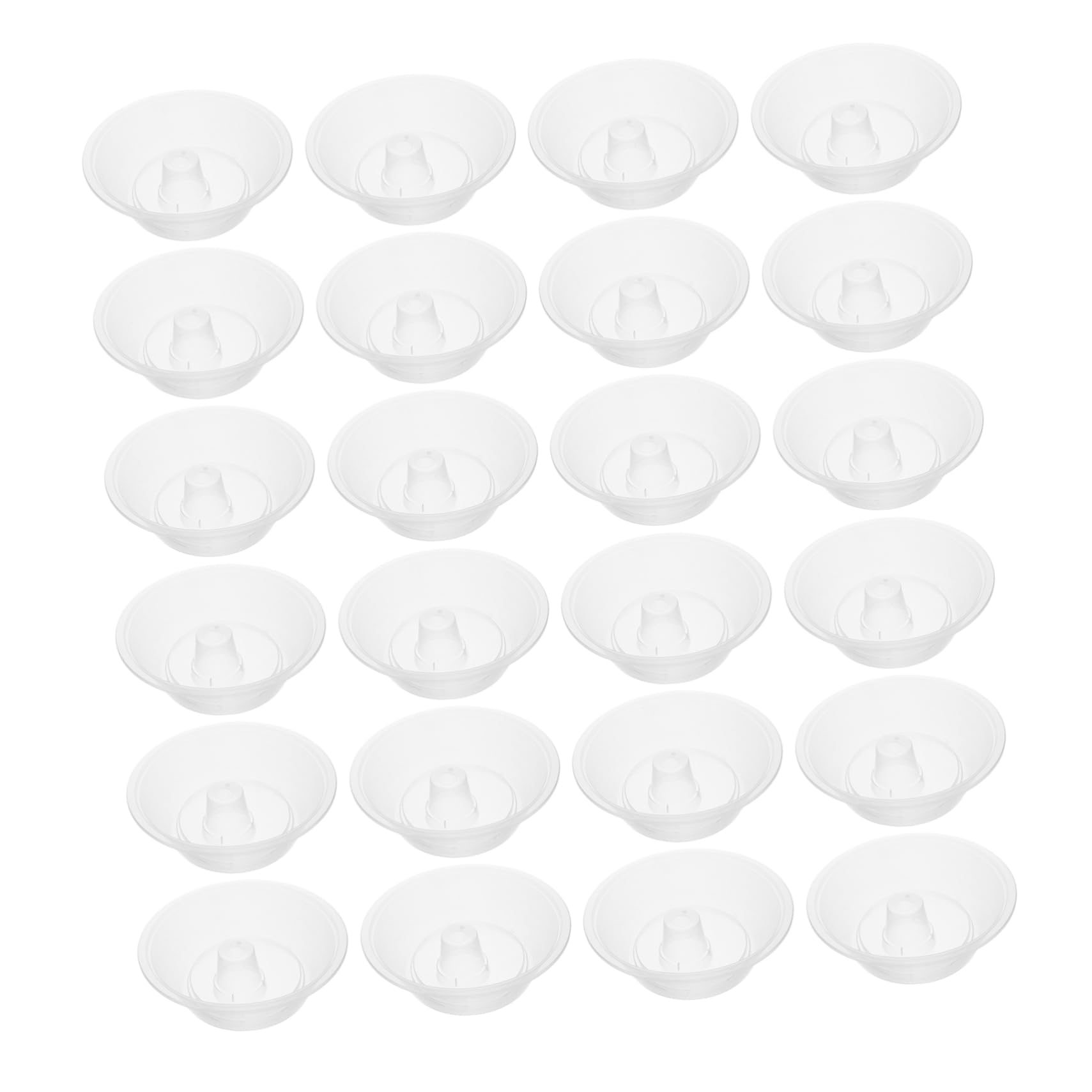 Cabilock Plastic Snack Tray Bowl 50pcs for Tumbler Party Use
