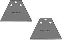 Vista 1 de Firecore 2 cuchillas de repuesto para rascador de suelo SDS Plus para rascador de piso Firecore de 5 x 11 pulgadas SDS Plus FS22510