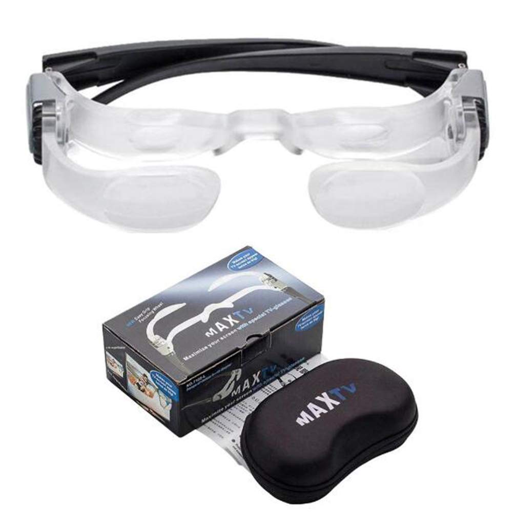 Lupe, Vergrößerungsbrille Tragbare Max-TV-Brille 2,1X 0 bis - 300 Grad (0 bis -3 Dioptrien) Brillenlupe (Kurzsichtigkeit) to Pursue Happiness