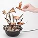 Bits and Pieces - Indoor Hummingbird Lily Fountain - Zen Tabletop Water Fountain