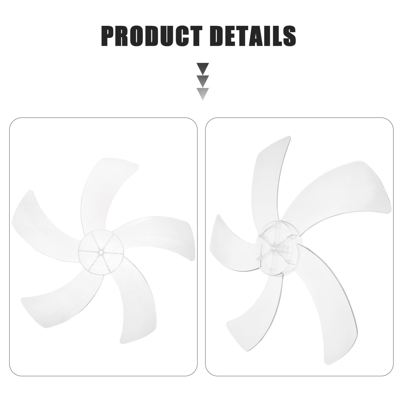 Ventilatore Grandi Ventole in Lega di Alluminio, Bianco