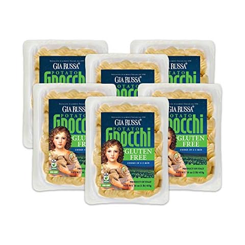 Gia Russa Gluten Free Gnocchi with Potato - Gluten Free Pasta, Potato Gnocchi, Traditional Italian Potato Gnocchi, Vegan Pasta, Kosher Friendly, Product of Italy, Italian Food - 16 Oz (6-Pack) Cover