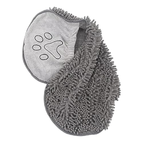 Microfiber Dog Paw Towel - 24.41 pulgadas Quick Dry | Absorbent Bathing Cloth, Portable Cleaning Cloth for Puppy, Kitten, Medium, Large Breed, and Home Bathroom Use